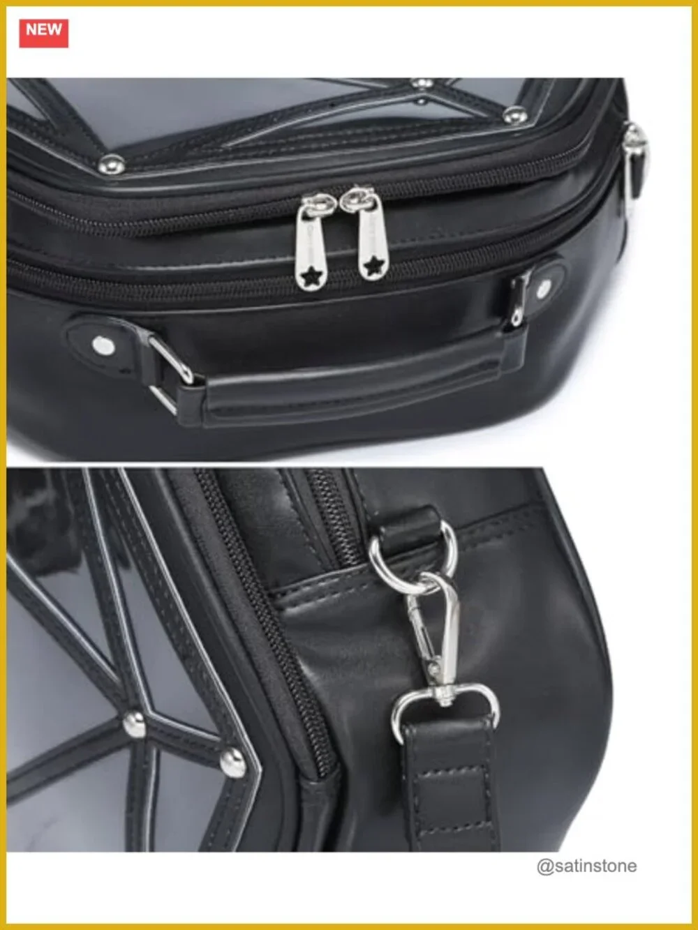 Ita Bag Crossbody Shoulder Backpack PU Leather Pin Display Bag